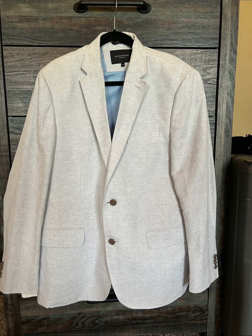 Banana Republic Men's Beige Linen-Blend Sport Coat- Size 44R